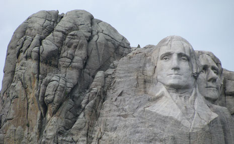 This is Mount Rushmore on June 18th, 2009. Copyright © 2009 obamafu.com